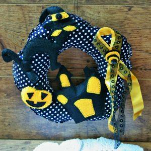 Halloween ajtódísz