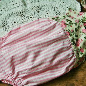 Boho body rózsás, csíkos