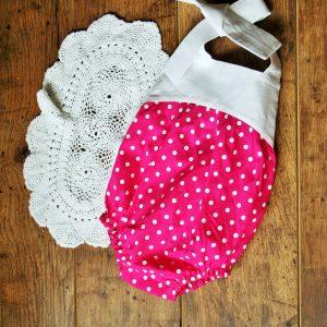 Boho body pink pöttyös