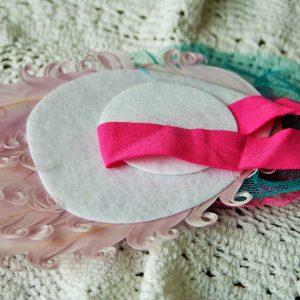 Tollas fejdísz rózsaszín