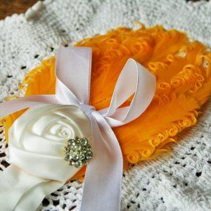 Tollas fejdísz sárga