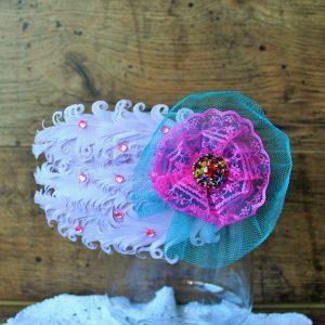 Tollas fejdísz rózsaszín