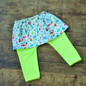 leggings szoknyával madaras