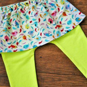 Leggings szoknyával madaras