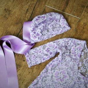 Lila csipke fotó szett