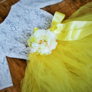 Tutu csipke blúzzal sárga