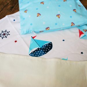 Nyári utazó szett hajó mintás