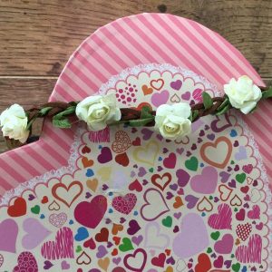 Apró rózsás hajkoszorú