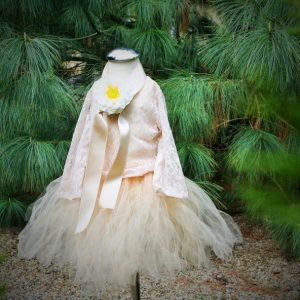 Tutu csipke blúzzal karamell