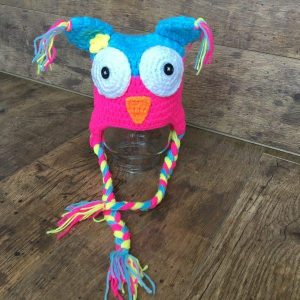 Baglyos sapka rózsaszín