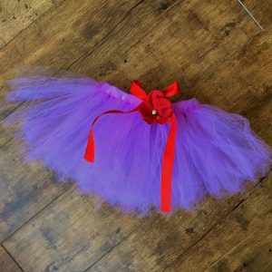 Tutu szoknya virág karkötővel viola