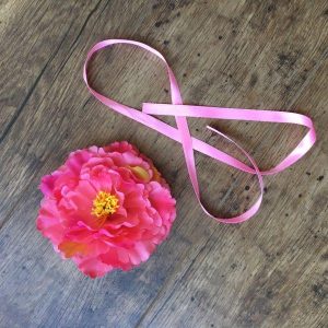 Tutu szoknya virág karkötővel púder rózsaszín sárga