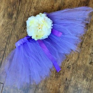 Tutu szoknya virág karkötővel lila