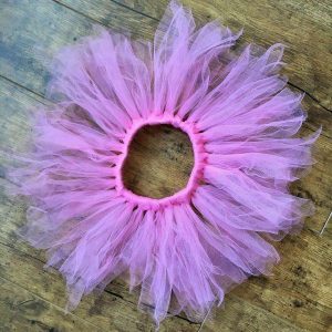 Tutu szoknya virág karkötővel púder rózsaszín
