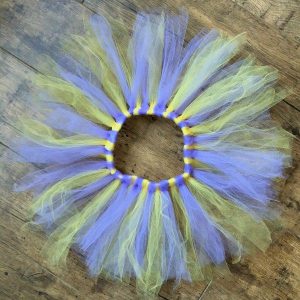 Tutu szoknya virág karkötővel sárga lila