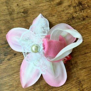 Tutu szoknya virág karkötővel púder rózsaszín