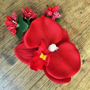 Tutu szoknya virág karkötővel piros zöld