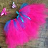 Tutu szoknya virág karkötővel neon rózsaszín türkiz