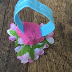 Tutu szoknya virág karkötővel neon rózsaszín türkiz