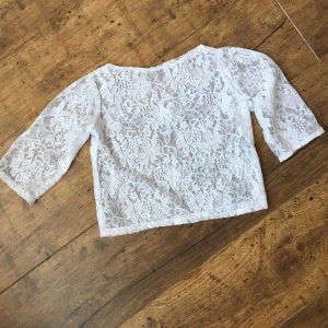 Csipke blúz fehér
