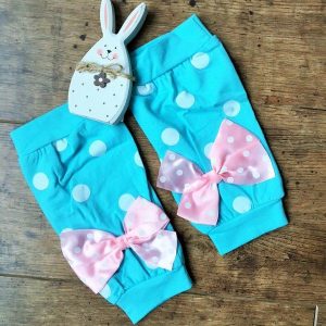 Nyuszis szett lábszárvédővel türkiz