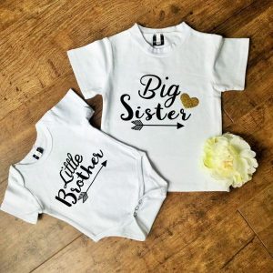 Big Sister Little Brother testvér pólók fehér