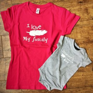 Családi póló I love my family