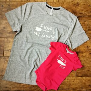 Családi póló I love my family