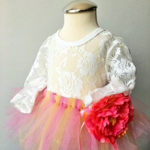 fehér csipke body babáknak