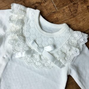 Csilla őszi alkalmi rugdalózó keresztelőre