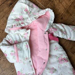 Enikő rózsás téli alkalmi overál