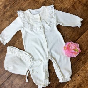 Hajni tavaszi alkalmi rugdalózó keresztelőre