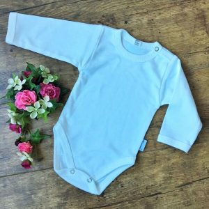 Hosszú ujjú fehér body