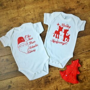 Karácsonyi és Mikulás body babáknak