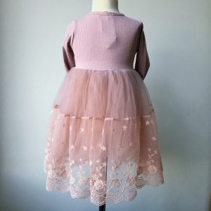 Johanna alkalmi kislány ruha mályva színű