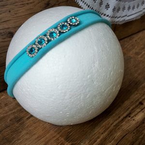 kristály fejpánt kék