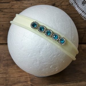 kristály fejpánt kék