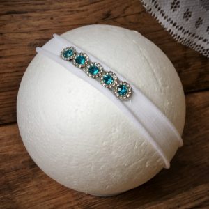 kristály fejpánt kék