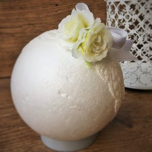 fehér rózsás fejpánt