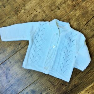 fehér kislány kardigán