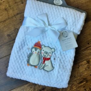 hímzett babatakaró pingvin jegesmedve