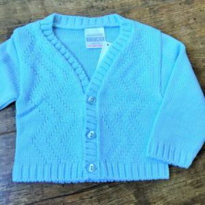 Cikk cakk mintás kötött kisfiú kardigán