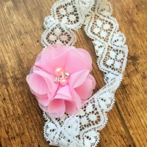 chiffon virágos fejpánt