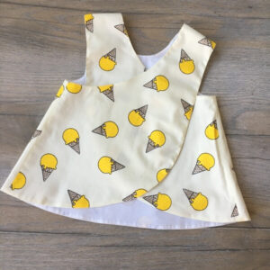 Fagyis kötényruha bugyival sárga