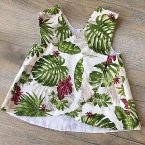 pálmaleveles kötényruha bugyival