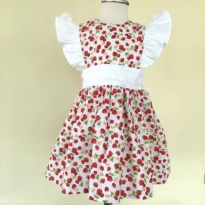 szamócás epres kötényruha