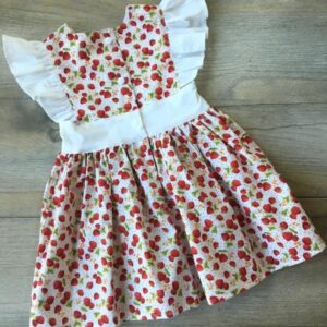 szamócás epres kötényruha