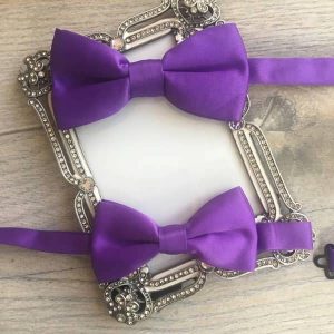 apa fia csokornyakkendő lila