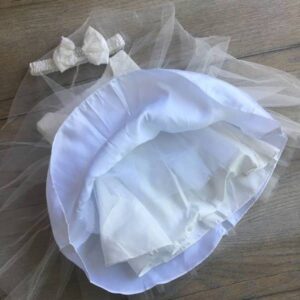 flóra alkalmi kislány ruha fejpánttal