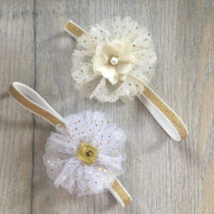 arany tüllös fejpánt